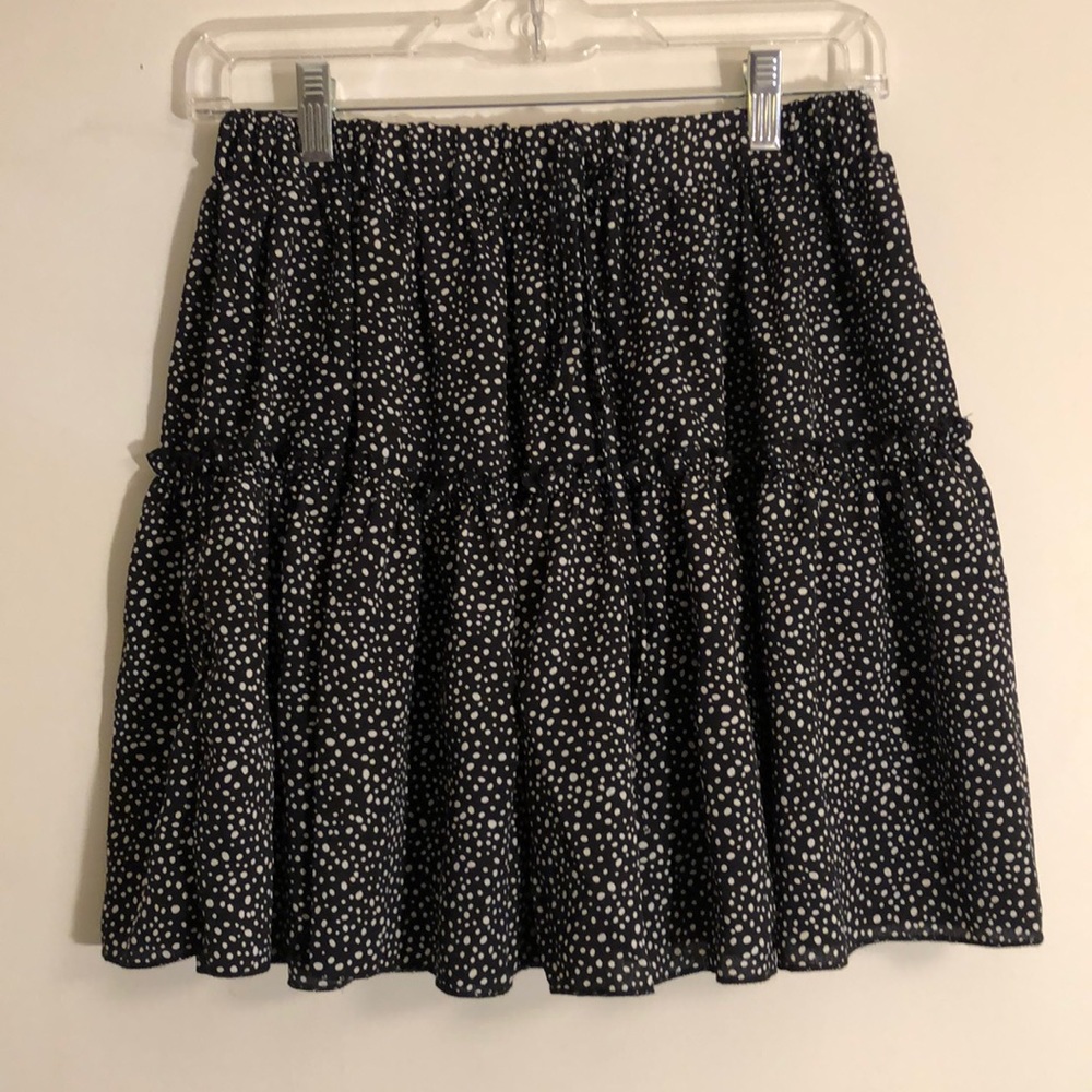 Polka Dot High Waisted Flowy Skirt